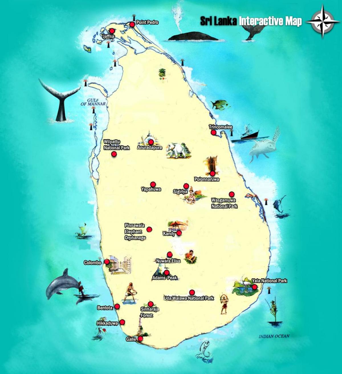 adam sa tugatog mapa Sri Lanka