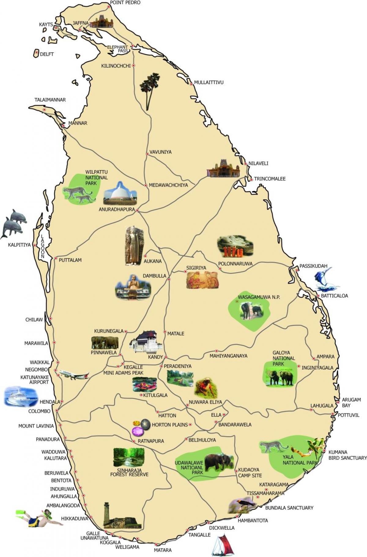 mapa ng bentota Sri Lanka