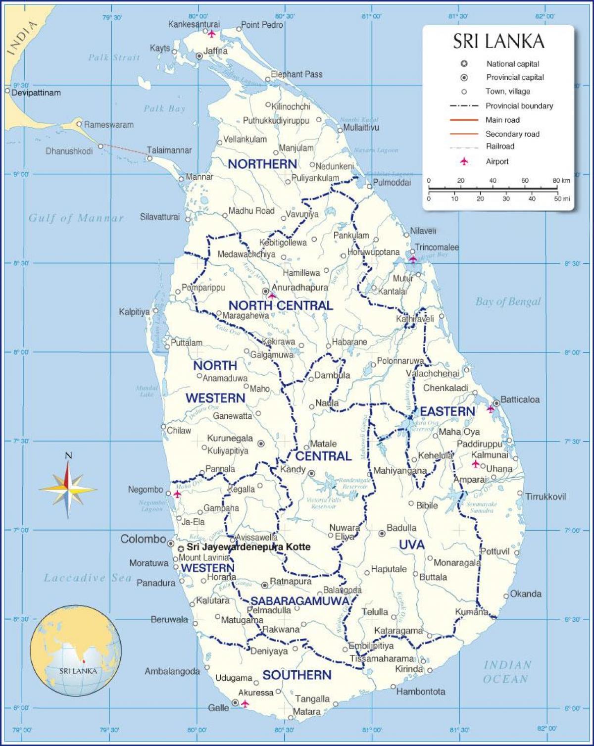 mapa ng grahalokagaraya Sri Lanka