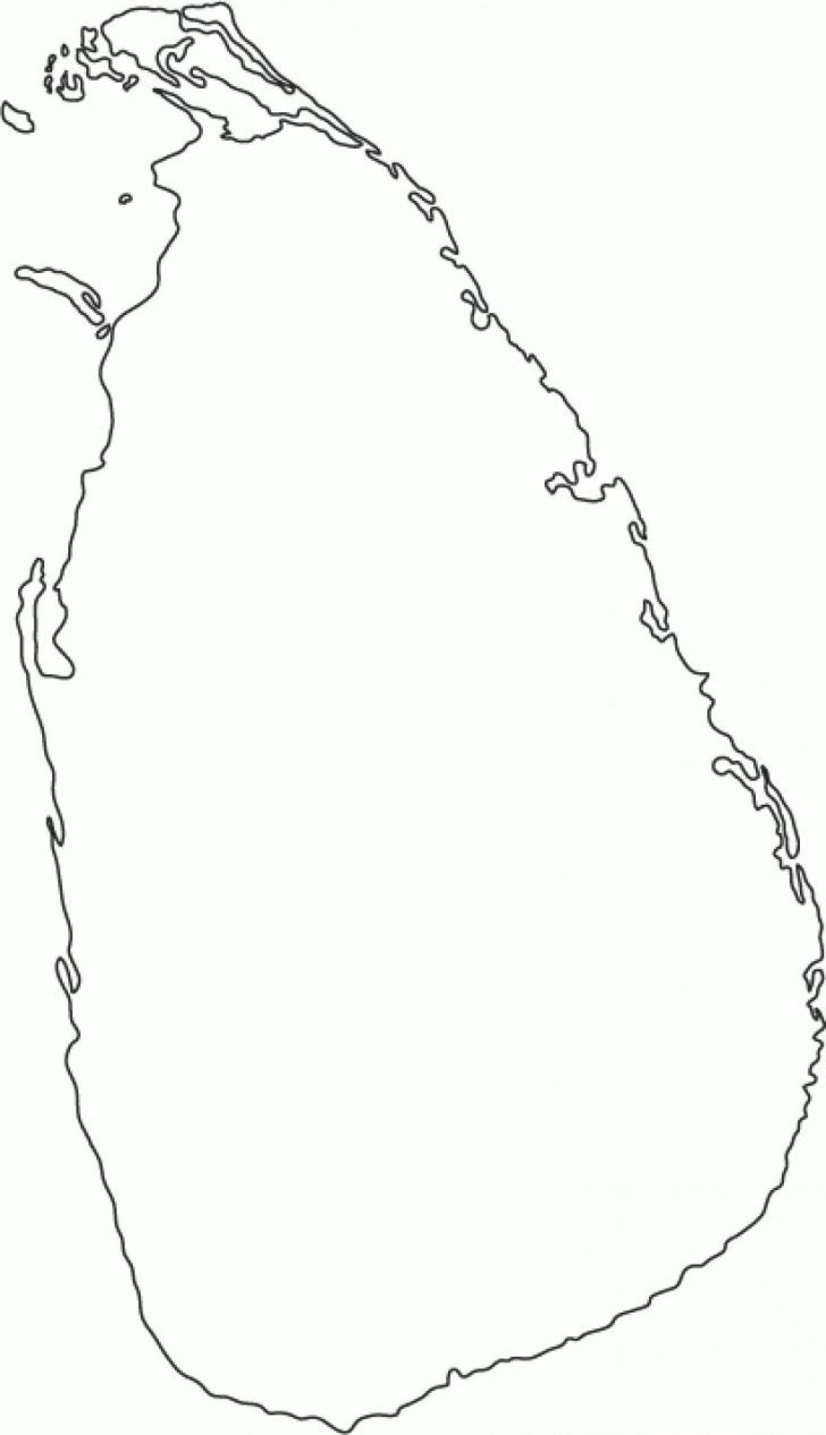 Sri Lanka walang laman na mga mapa