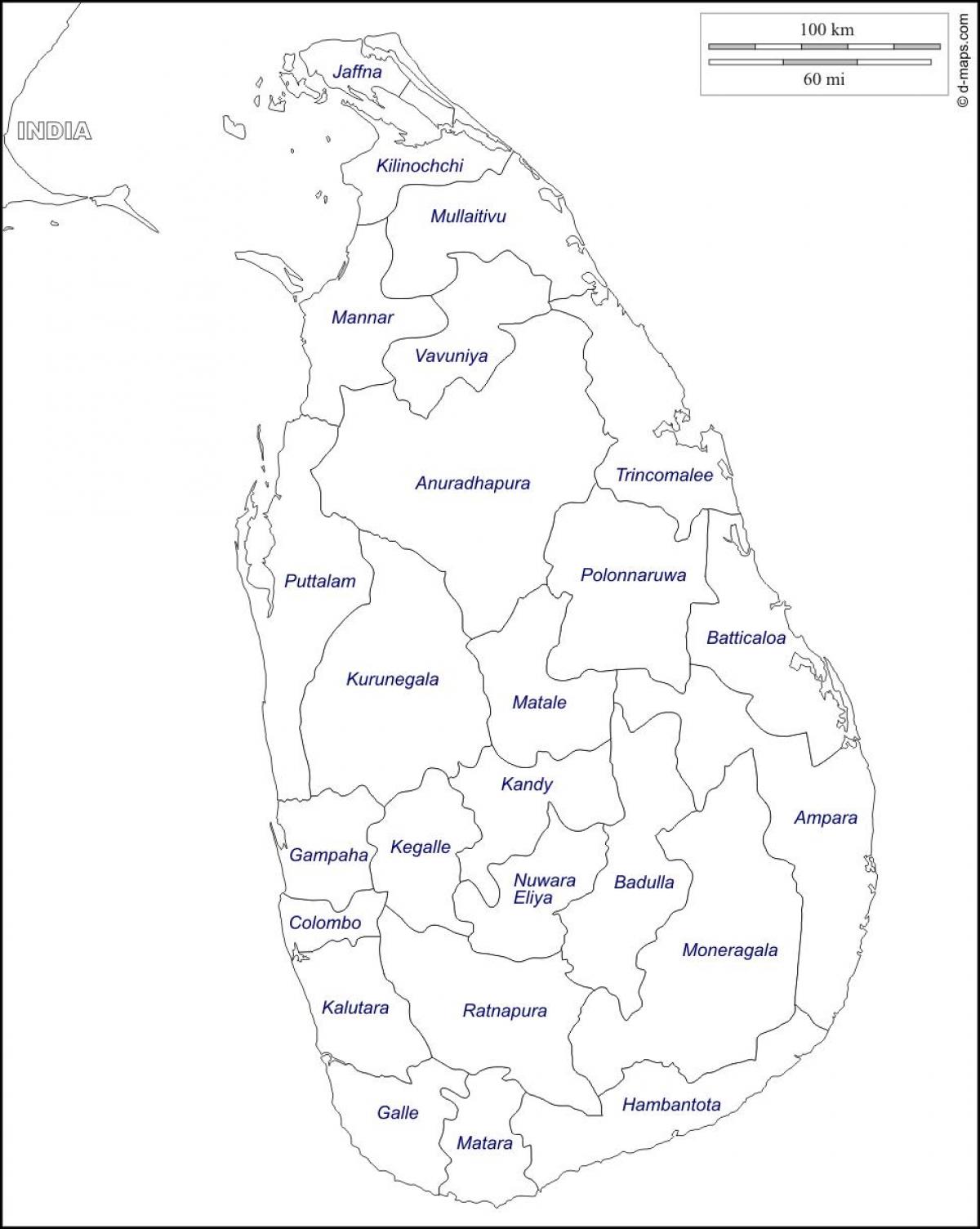 Sri Lanka pagguhit ng mapa