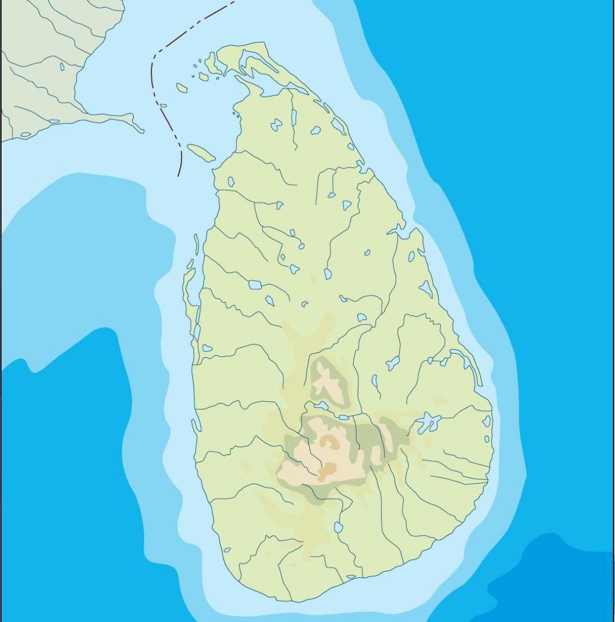 Sri Lanka vector mapa