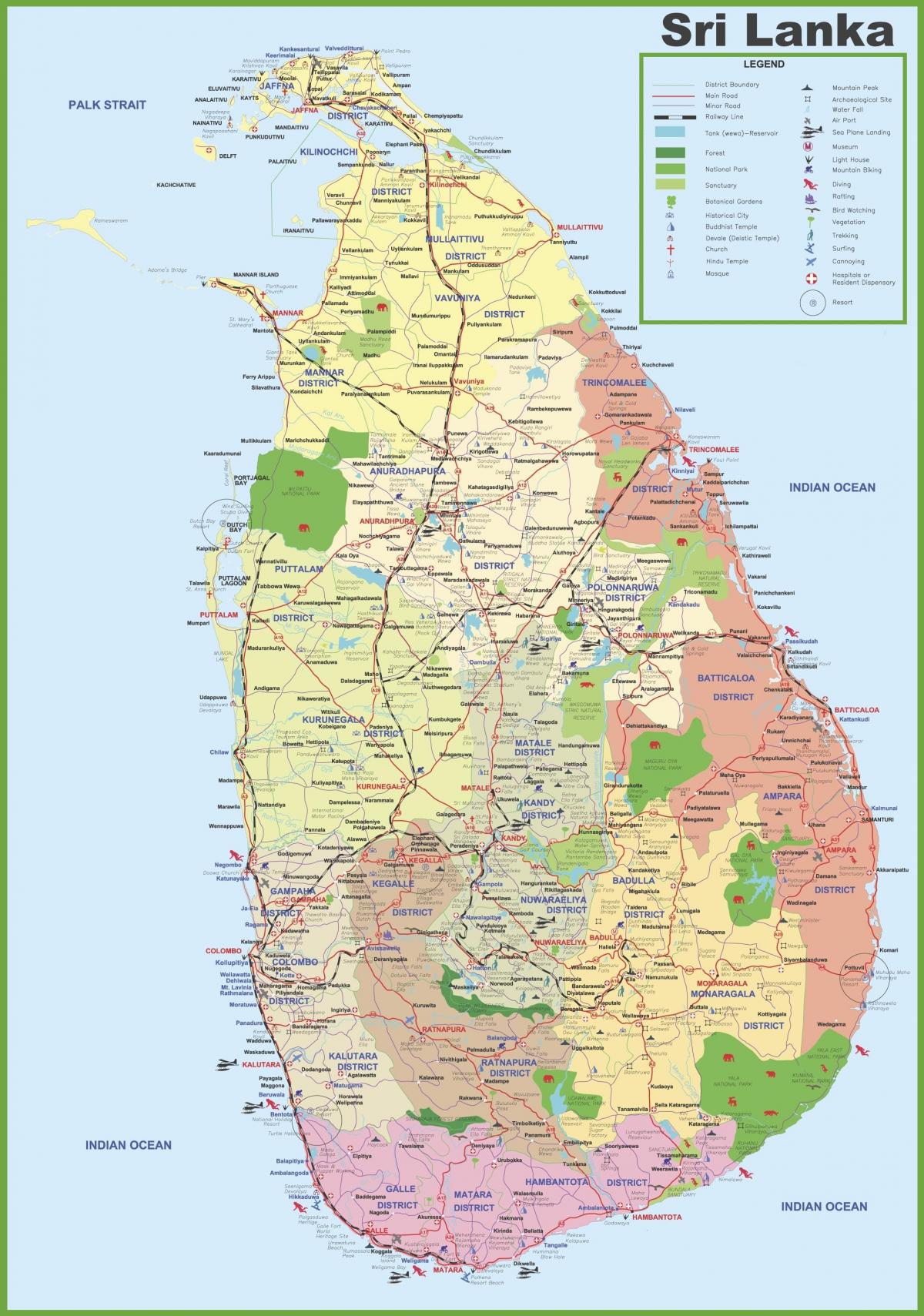 mapa ng Sri Lankan village