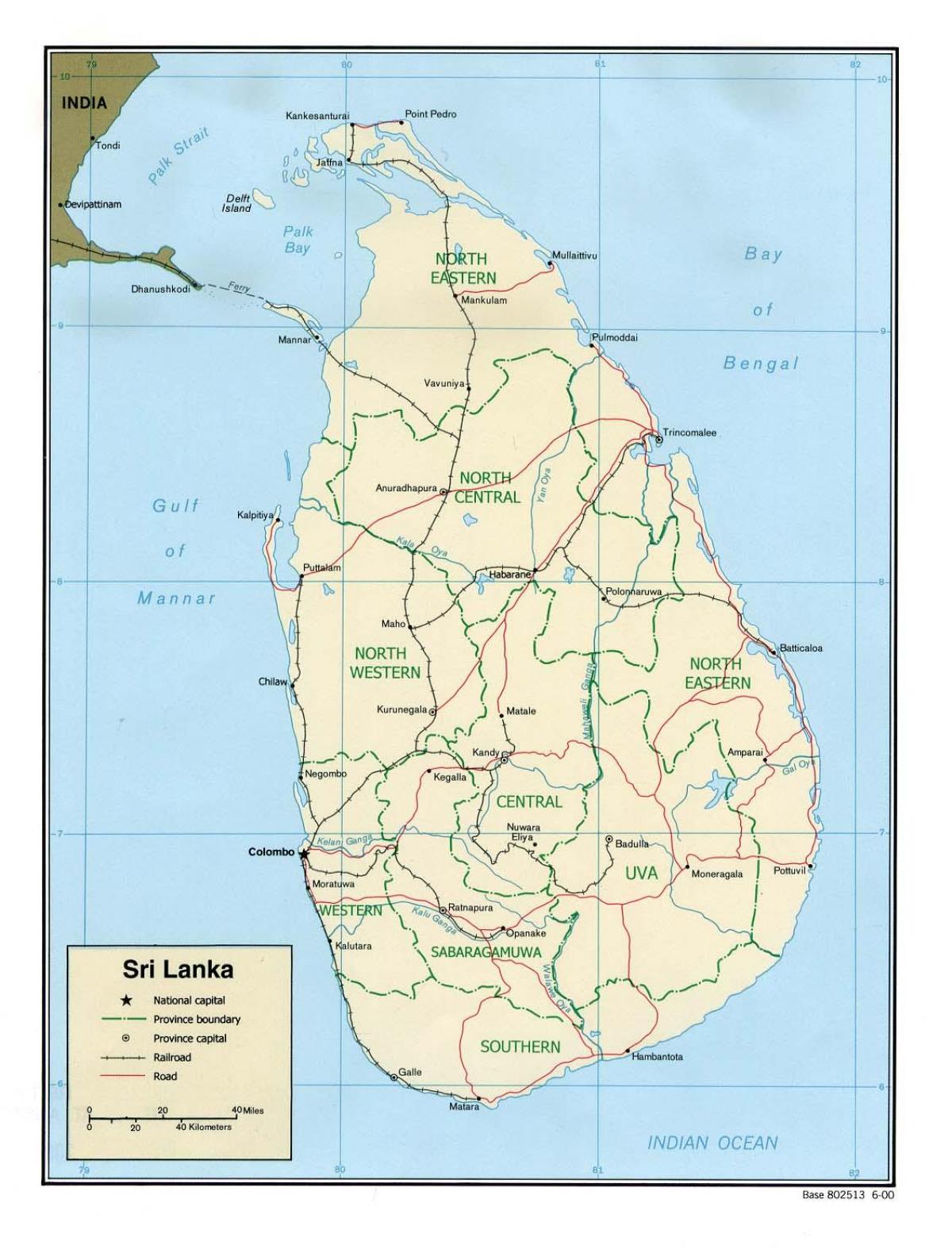 mapa ng mundo sa katapusan ng Sri Lanka