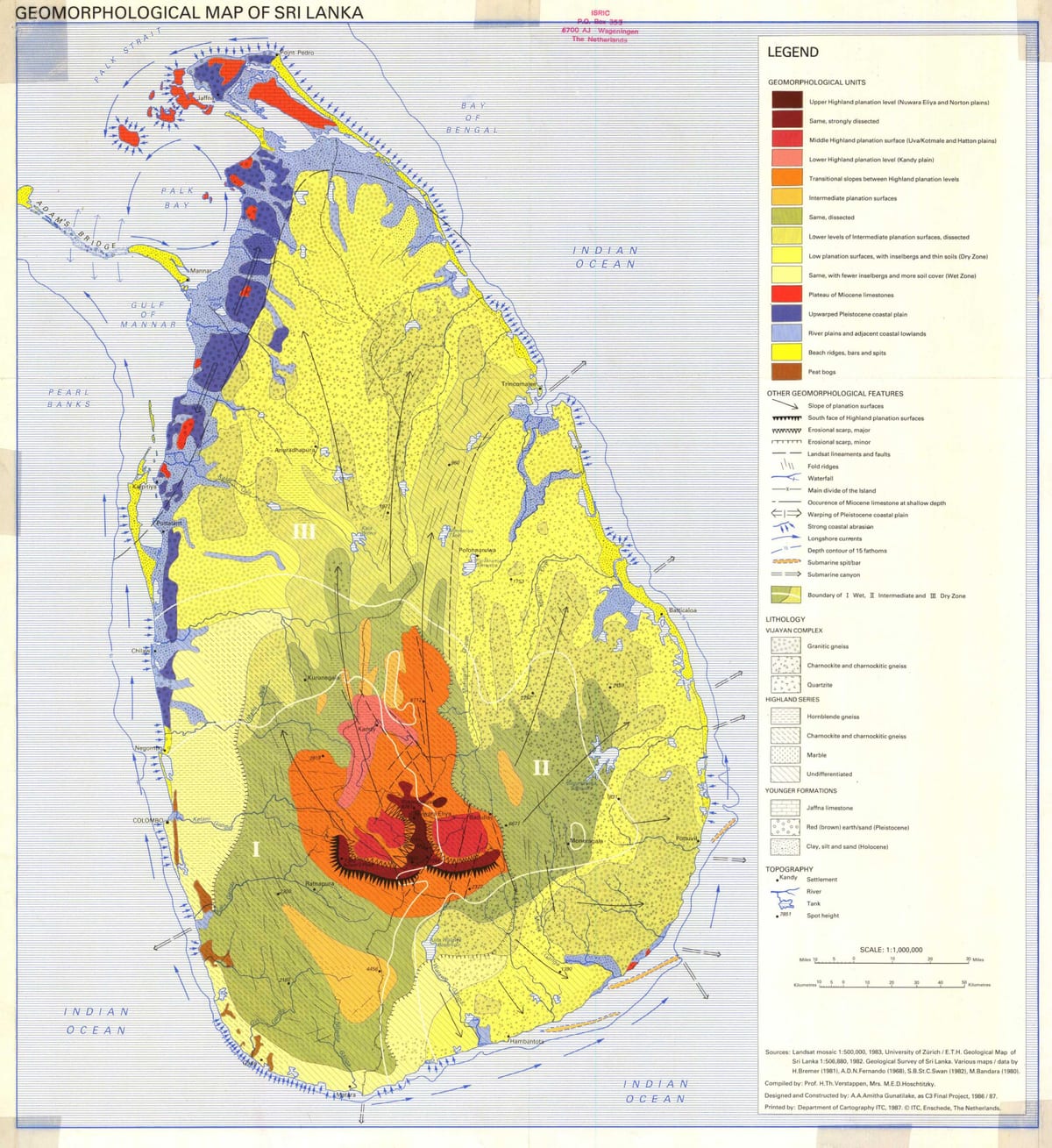 mapa ng lupa mapa ng Sri Lanka