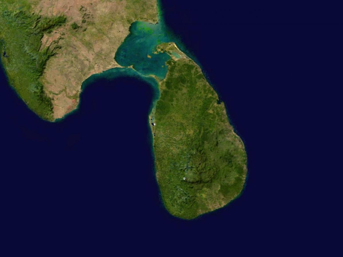 online satellite mapa ng Sri Lanka