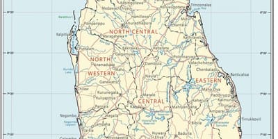 Sri Lanka ugat mapa