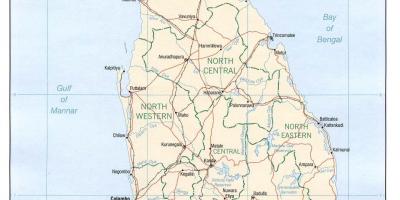 Sri Lanka mapa ng gps online