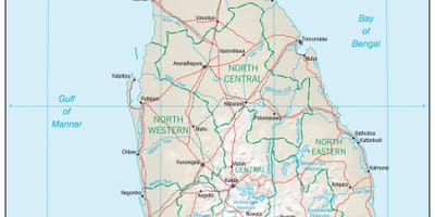 Mapa ng nabigasyon mapa Sri Lanka