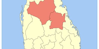 Central lalawigan Sri Lanka mapa
