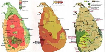 Mapa ng Sri Lanka agrikultura