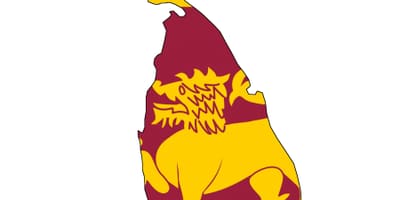 Mapa ng Sri Lanka flag