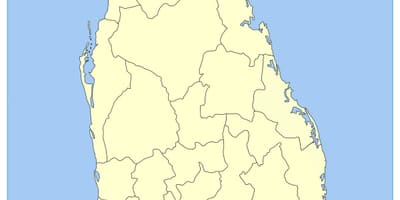 Mapa ng Sri Lanka southern province