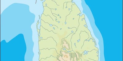 Sri Lanka vector mapa