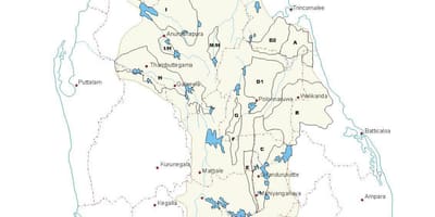 Mapa ng mga tangke sa Sri Lanka